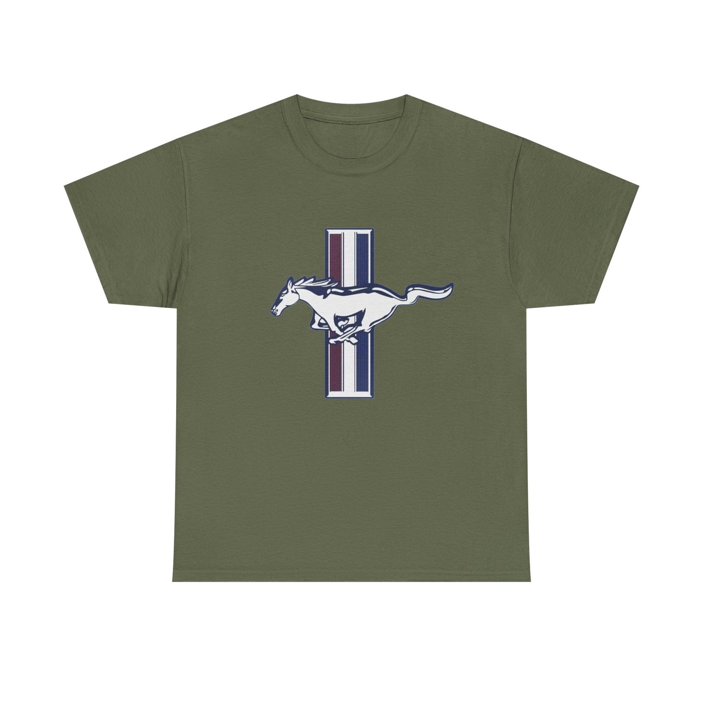 Mustang Muscle Car Graphic T Shirt Vintage Ford Unisex Heavy Cotton Tee