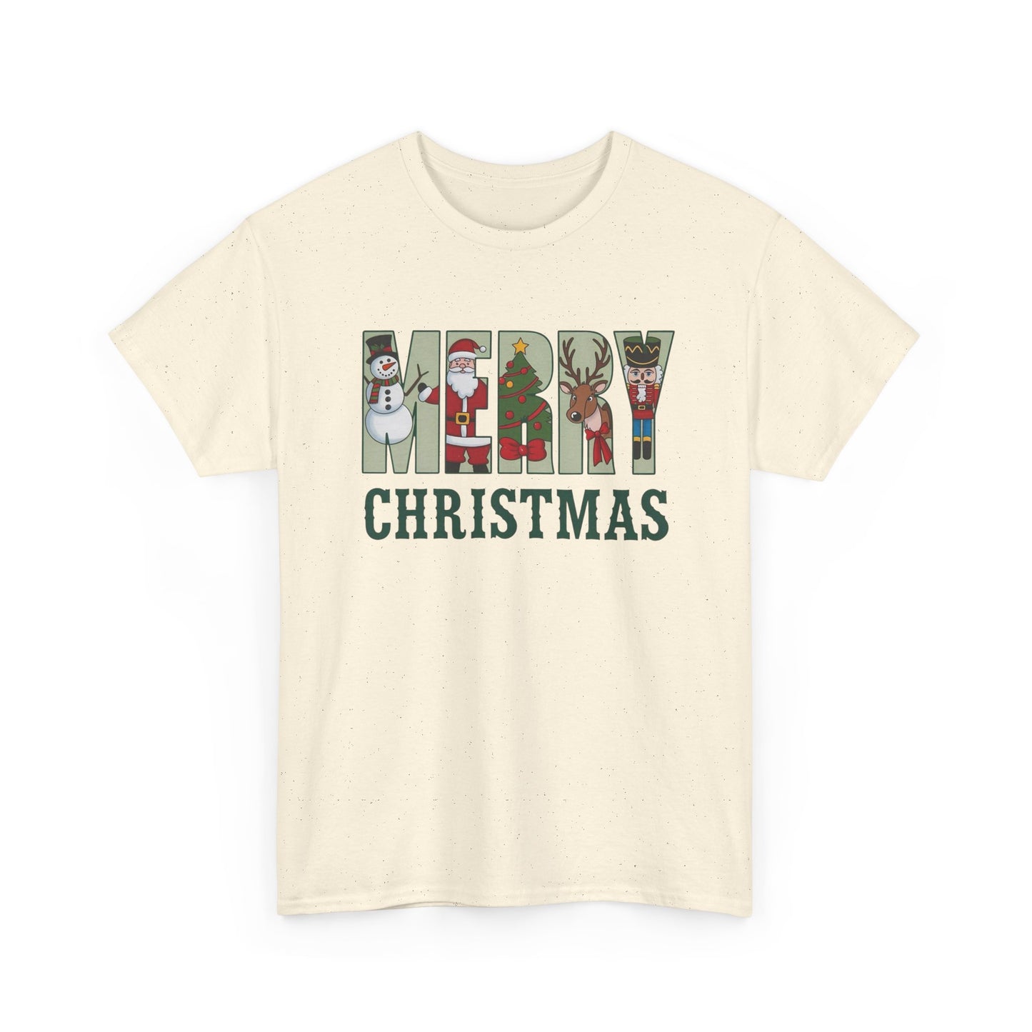 Merry Christmas Happy Holidays Graphic T Shirt NEW Unisex Heavy Cotton Tee