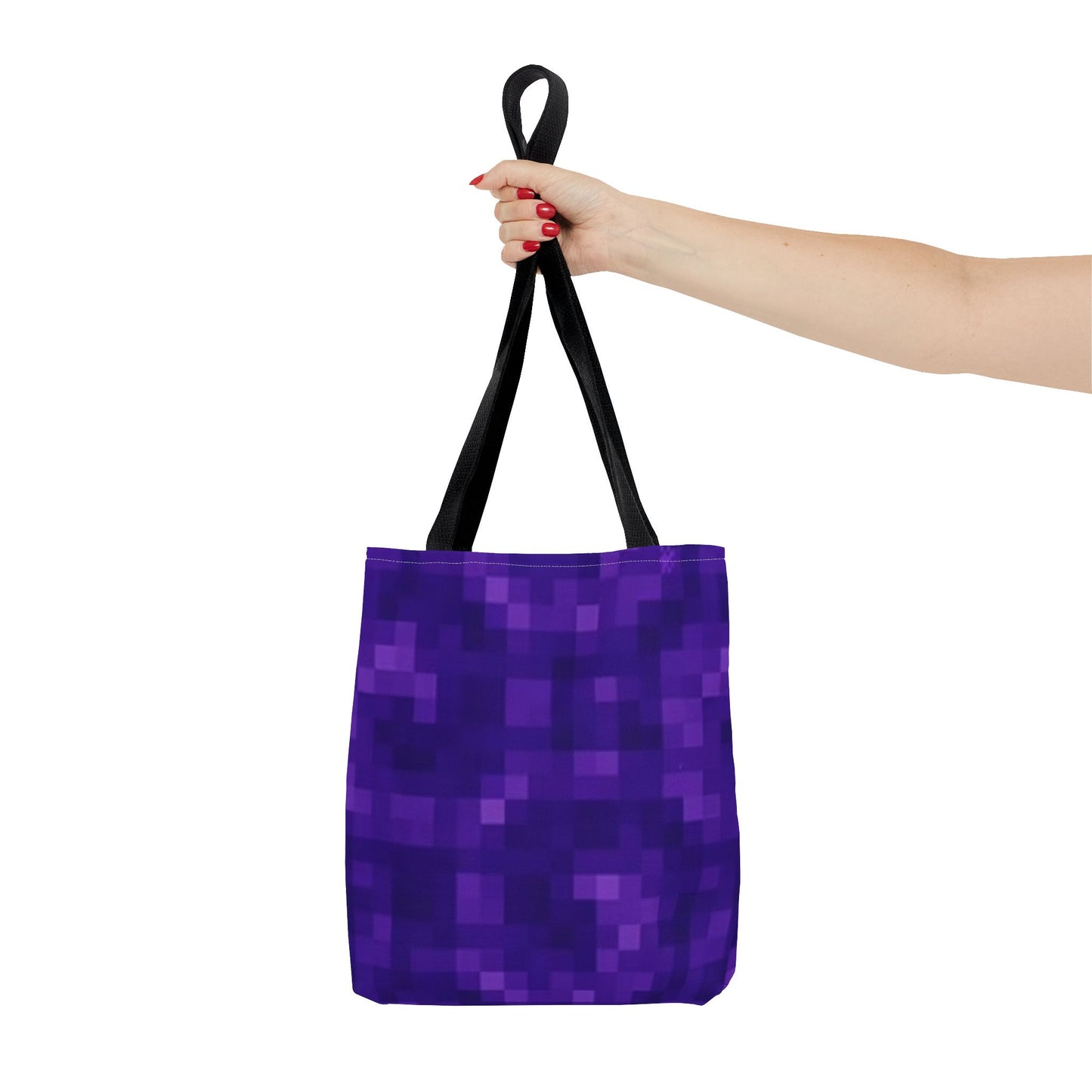 90s Pixelated Purple Multi Color BRAND NEW MODERN Tote Bag (AOP)
