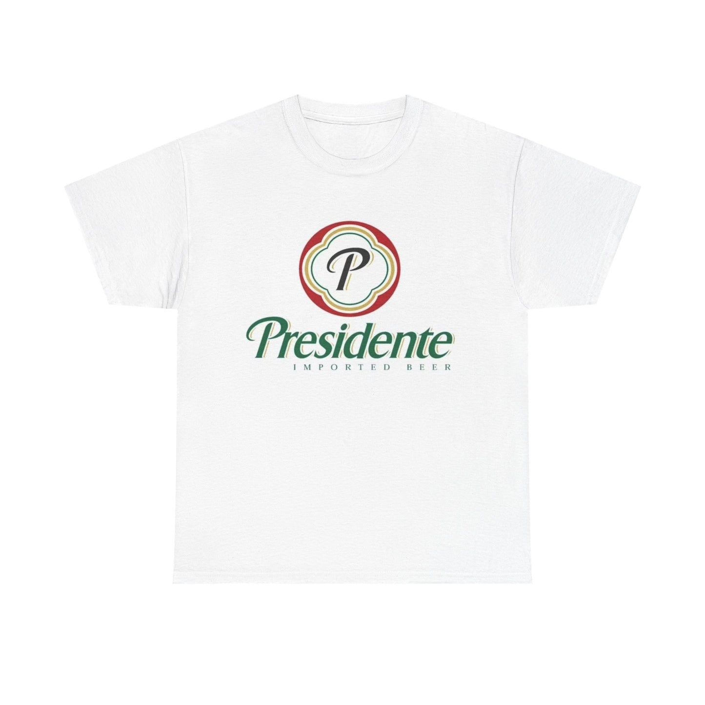 Presidente Dominican Beer Logo Shirt Retro Summer Unisex Heavy Cotton Tee