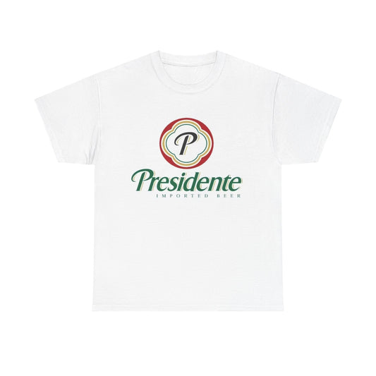 Presidente Dominican Beer Logo Shirt Retro Summer Unisex Heavy Cotton Tee