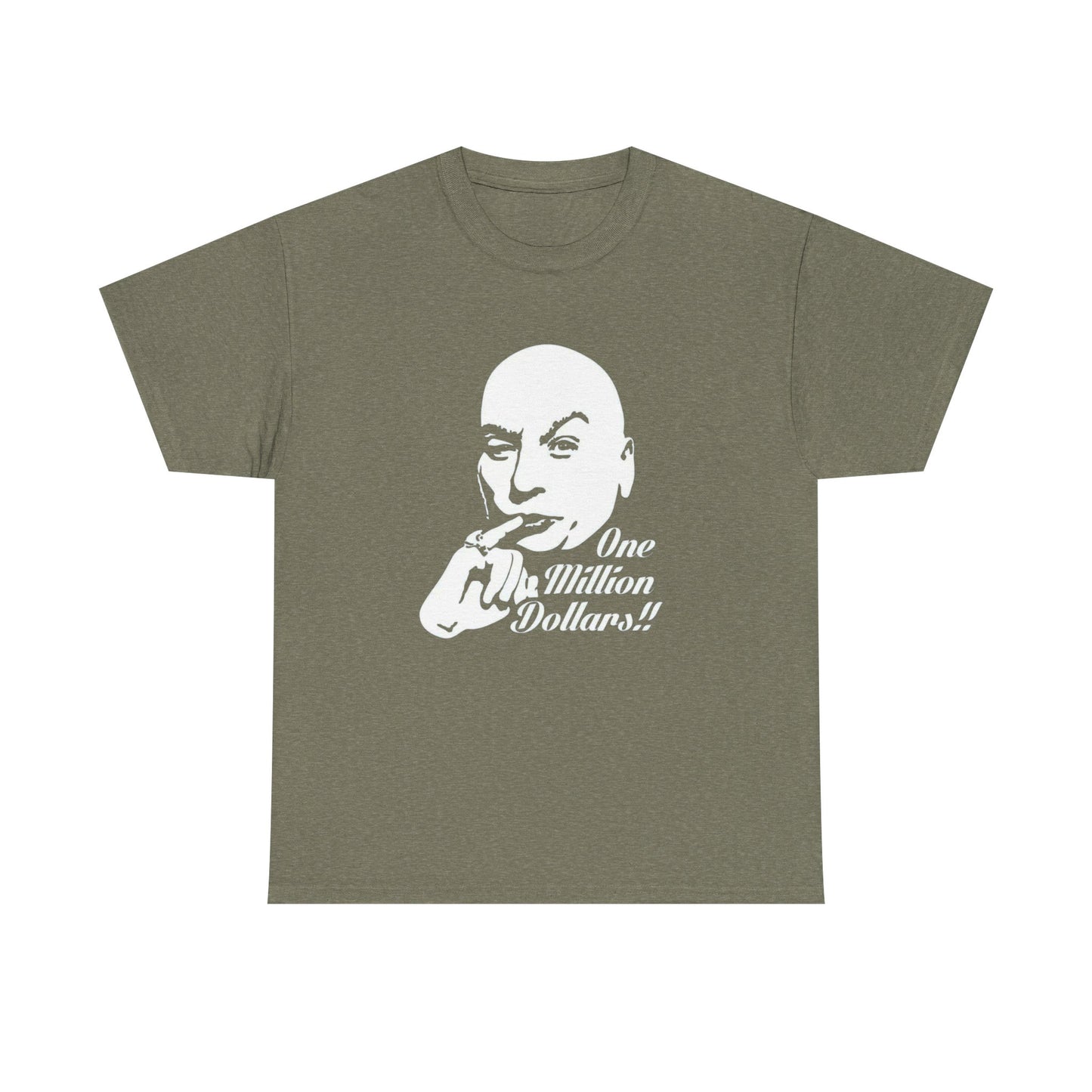 Dr Evil Funny Austin Powers Graphic T Shirt NEW Adult Unisex Heavy Cotton Tee