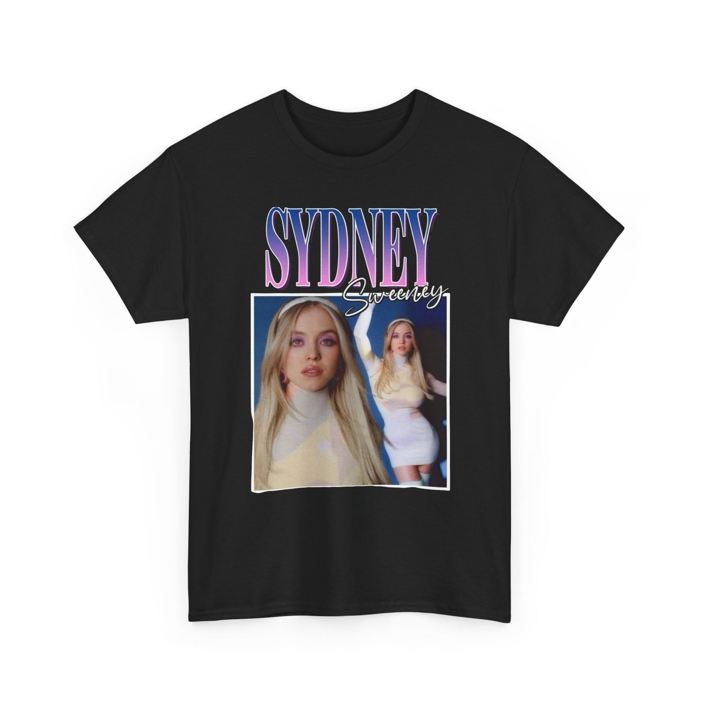 Sydney Sweeney Retro Graphic T-Shirt Comfy Cotton Tee Brand NEW