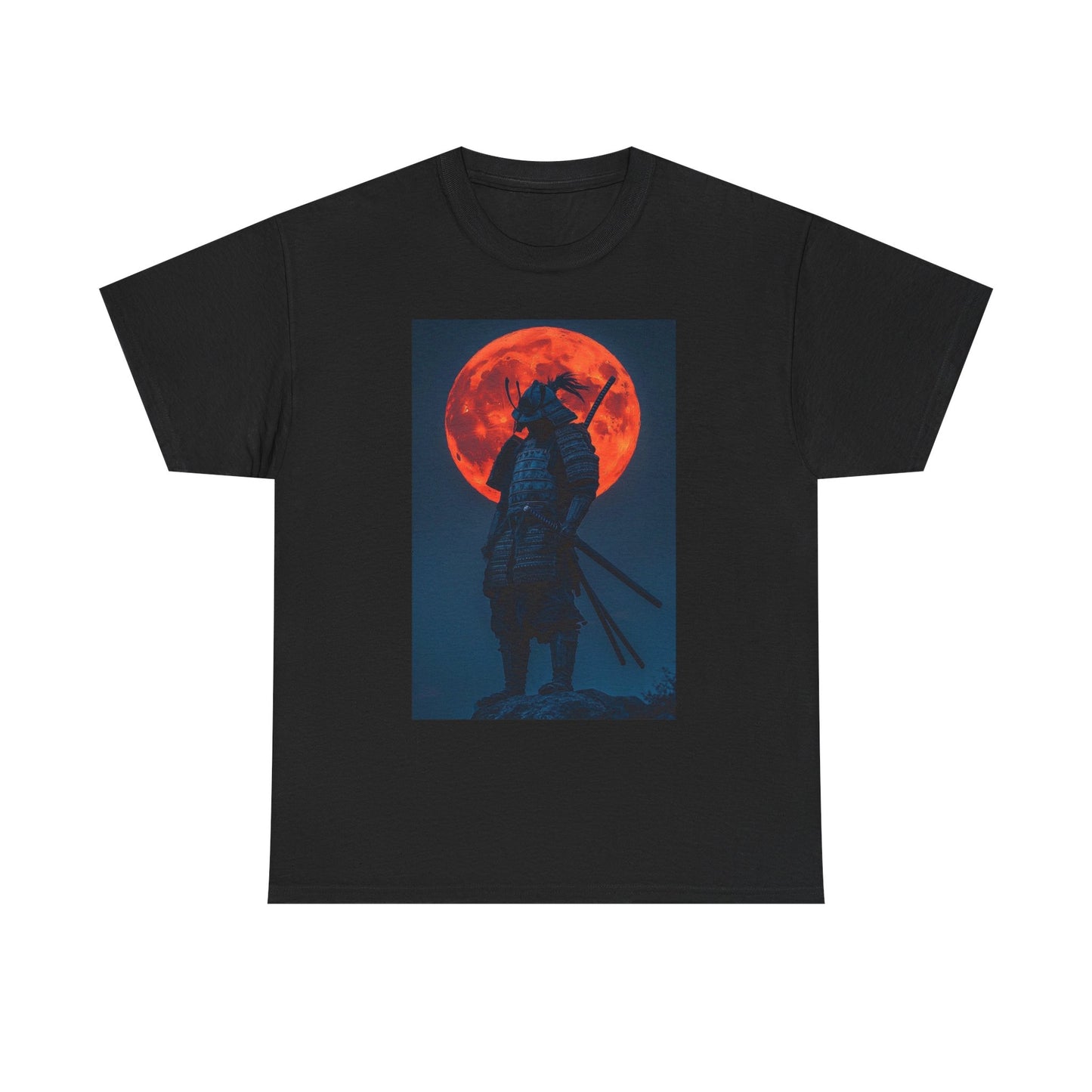 Samurai At Night Graphic T Shirt ADULT NEW Heavy Cotton Tee