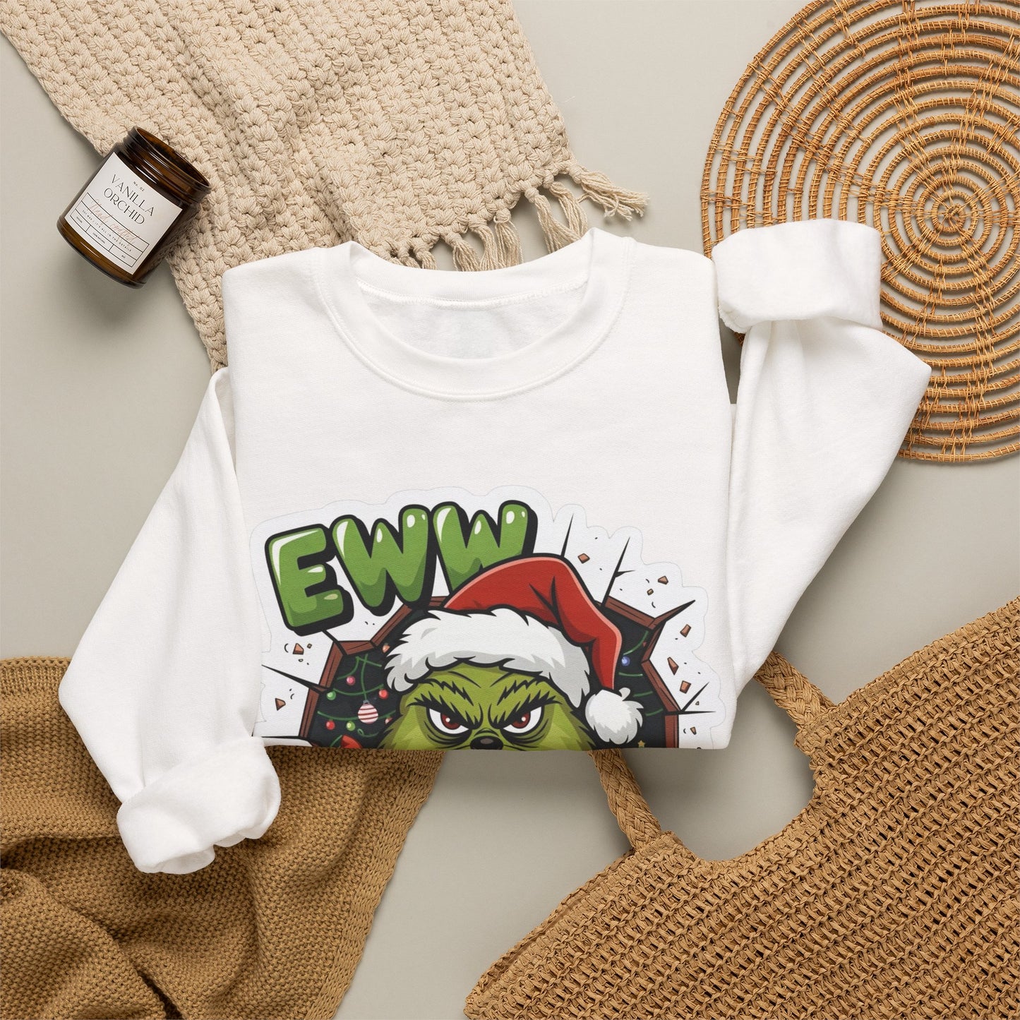The Grinch Funny Graphic Sweater NEW Unisex Heavy Blend™ Crewneck Sweatshirt