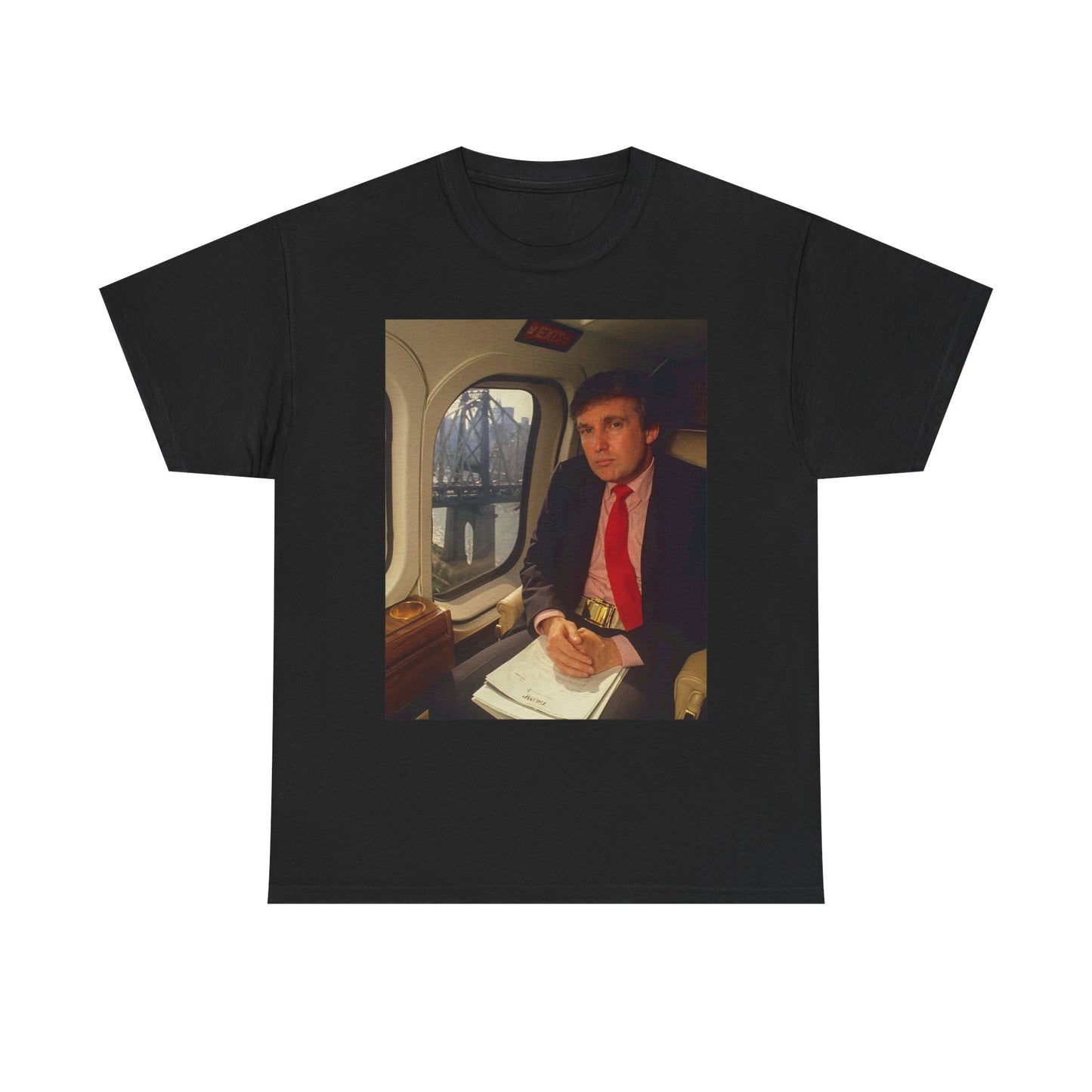 Donald Trump Helicopter Graphic T Shirt Vintage New York Unisex Heavy Cotton Tee