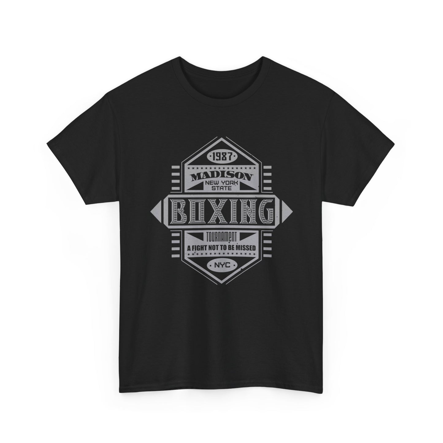 New York Boxing Tournament Graphic T Shirt Unisex Heavy Cotton Tee