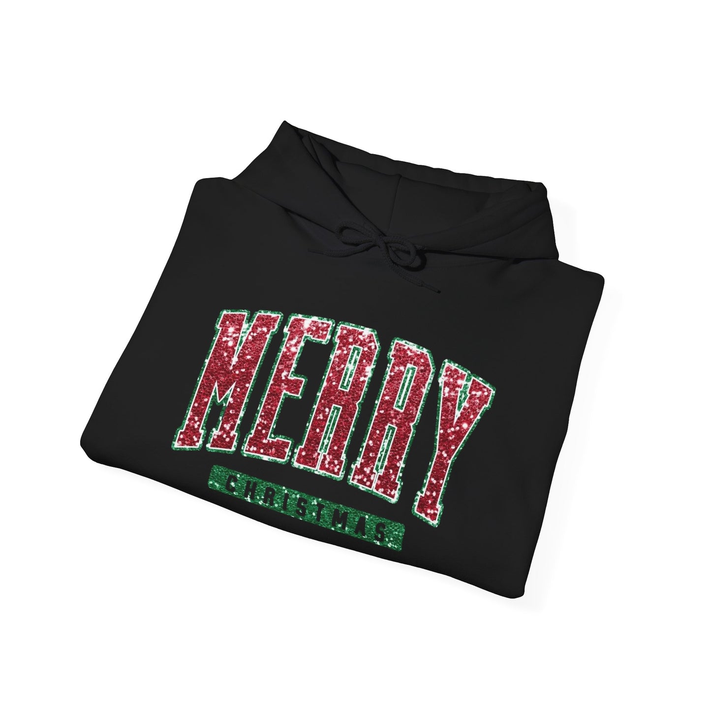 Merry Christmas Festive Graphic Hoodie Unisex Heavy Blend™ Hooded Sweatshirt NEW