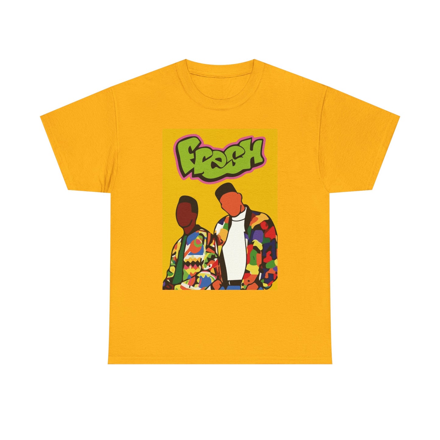 The fresh Prince Of Bel Air Tshirt Cartoon Poster Tv Unisex Heavy Cotton Tee