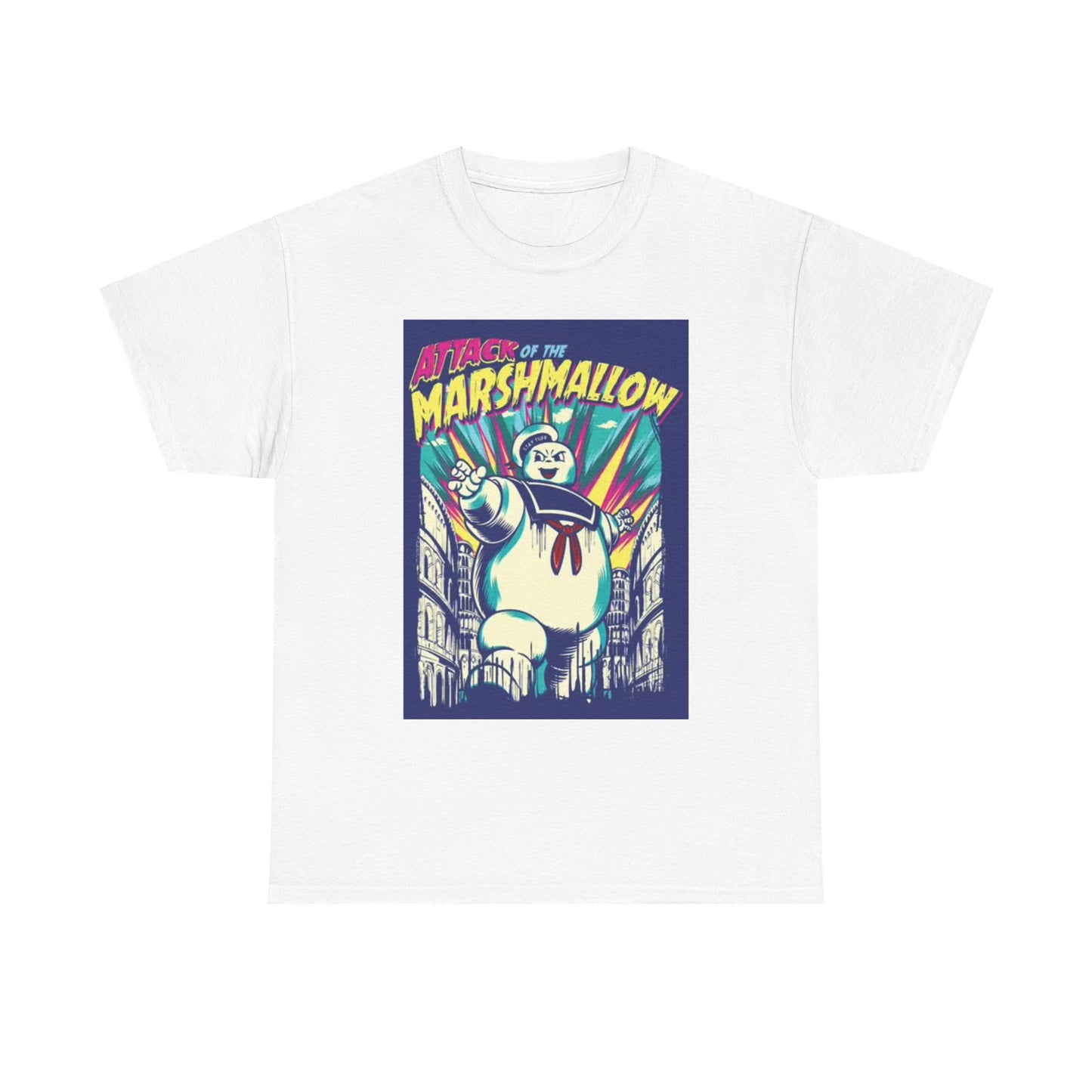 Attack Of The Marshmallow T Shirt BRAND NEW Apparel Unisex Heavy Cotton Tee