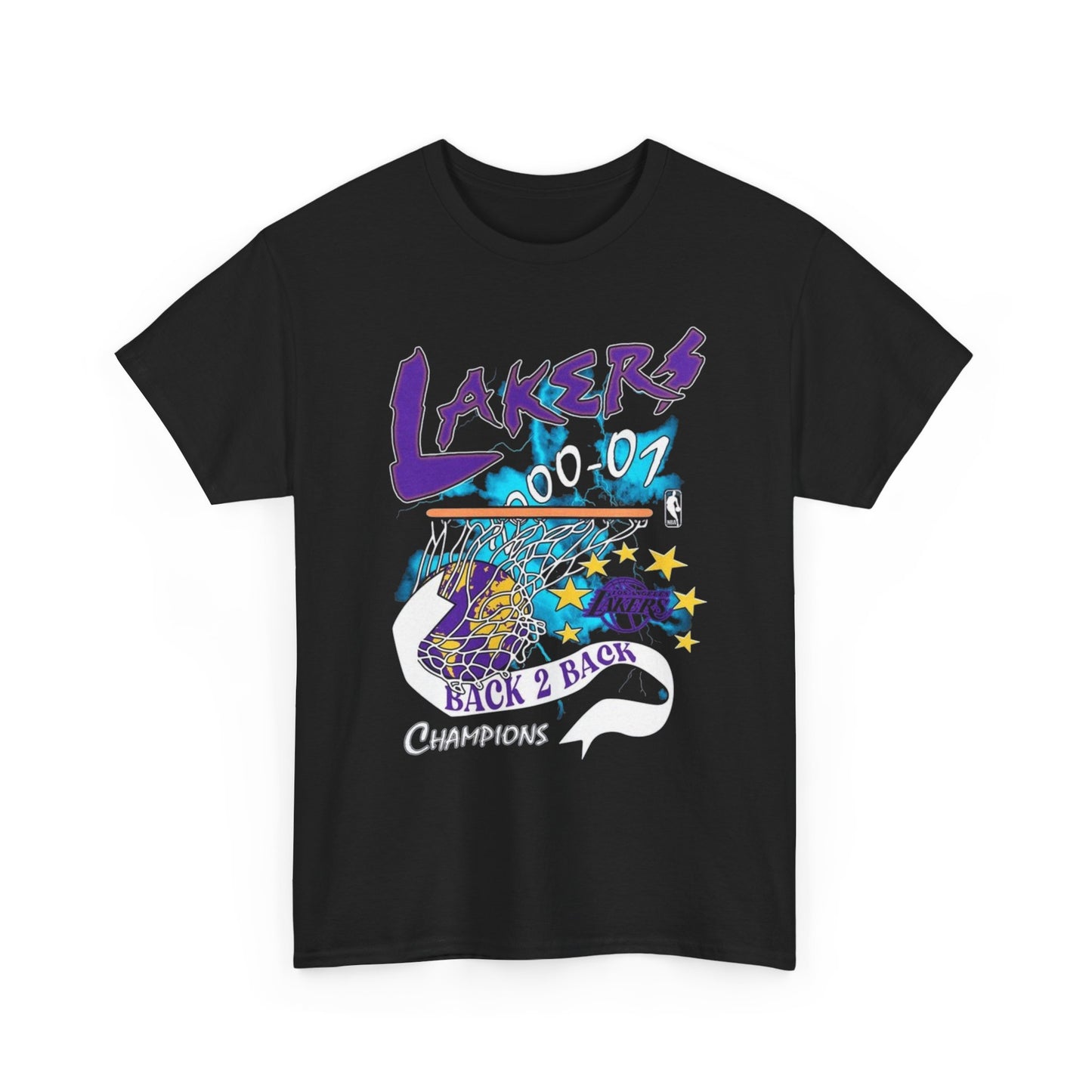 LA Lakers Vintage Graphic T Shirt S-5XL NEW Unisex Heavy Cotton Tee