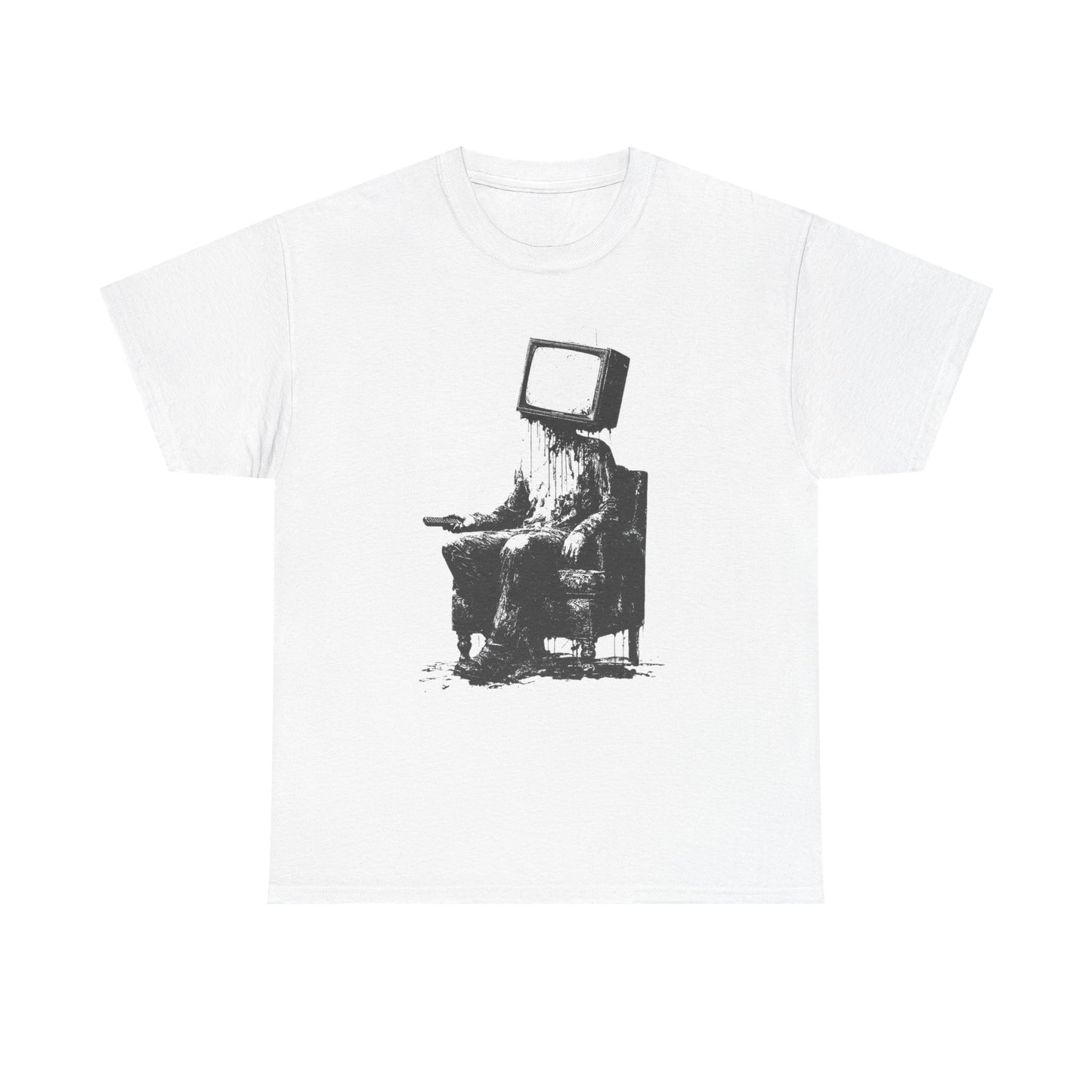 TV Head Graphic T Shirt NEW GIFT Unisex Heavy Cotton Tee