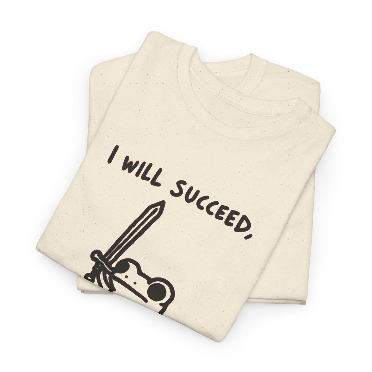 I Will Succeed Because I Am Insane Frog Illustration T-Shirt Men's Graphic Tee