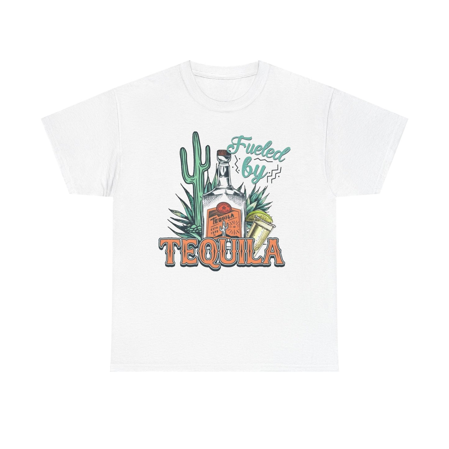 Fueled By Tequila Graphic T Shirt NEW Unisex Heavy Cotton Tee