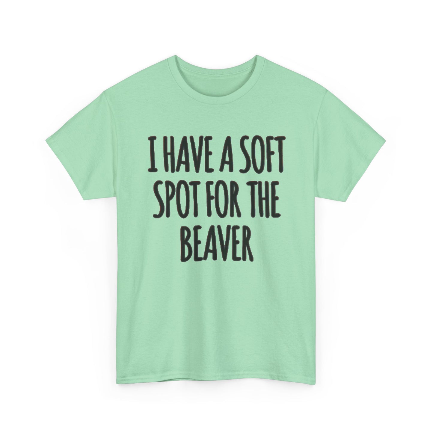 Soft Spot For The Beaver T Shirt Funny Sex Graphic Jokes Unisex Heavy Cotton Tee