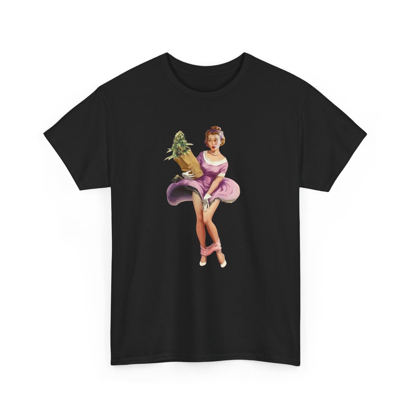 Weed Panty Dropper Funny Retro Graphic T Shirt ADULT NEW Heavy Cotton Tee