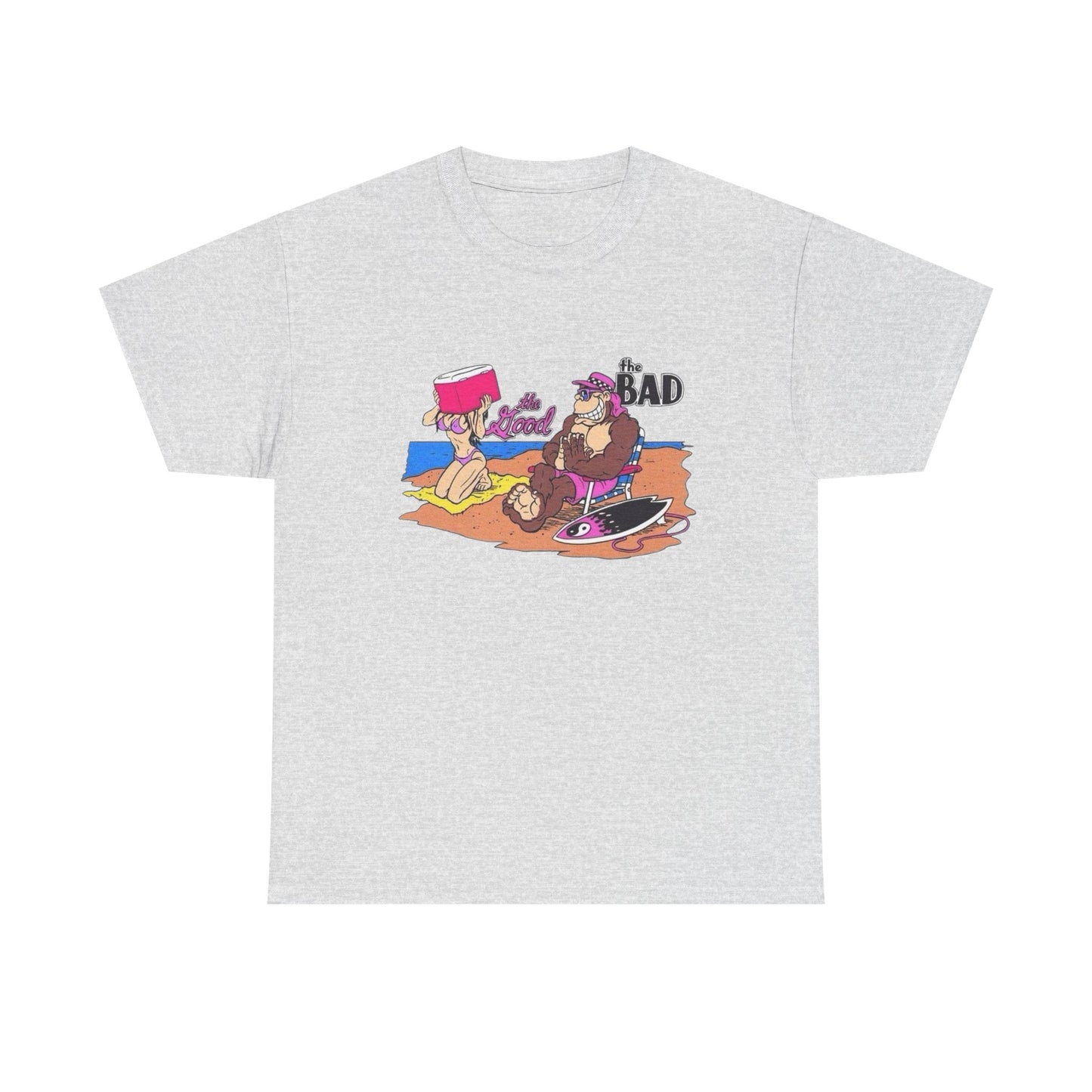 The Bad The Good Funny Beach T Shirt Graphic Unisex Heavy Cotton Tee NEW GIFT