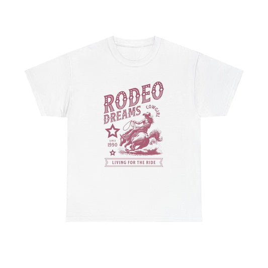 Cowgirl Rodeo Dreams Graphic T Shirt Unisex Heavy Cotton Tee