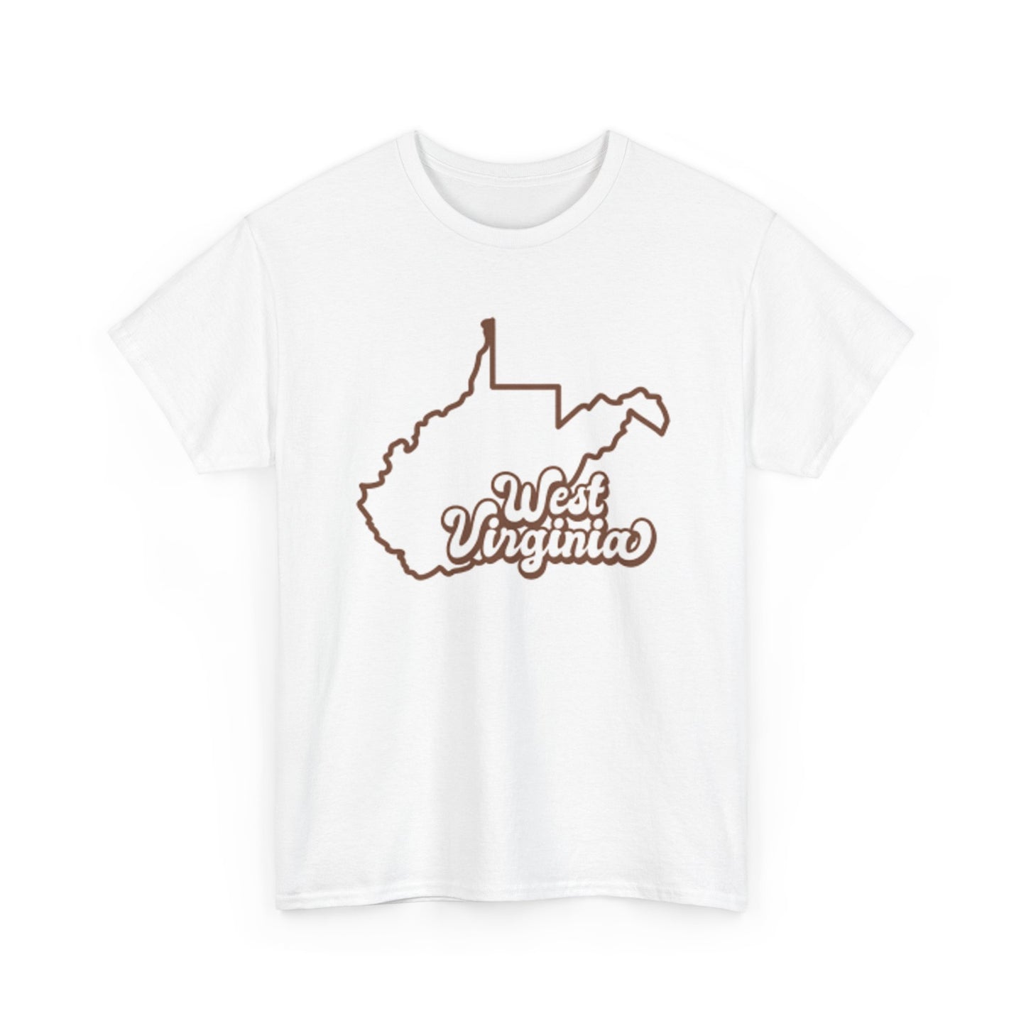 West Virginia State Logo BRAND NEW Apparel T Shirt Unisex Unisex Heavy Cotton