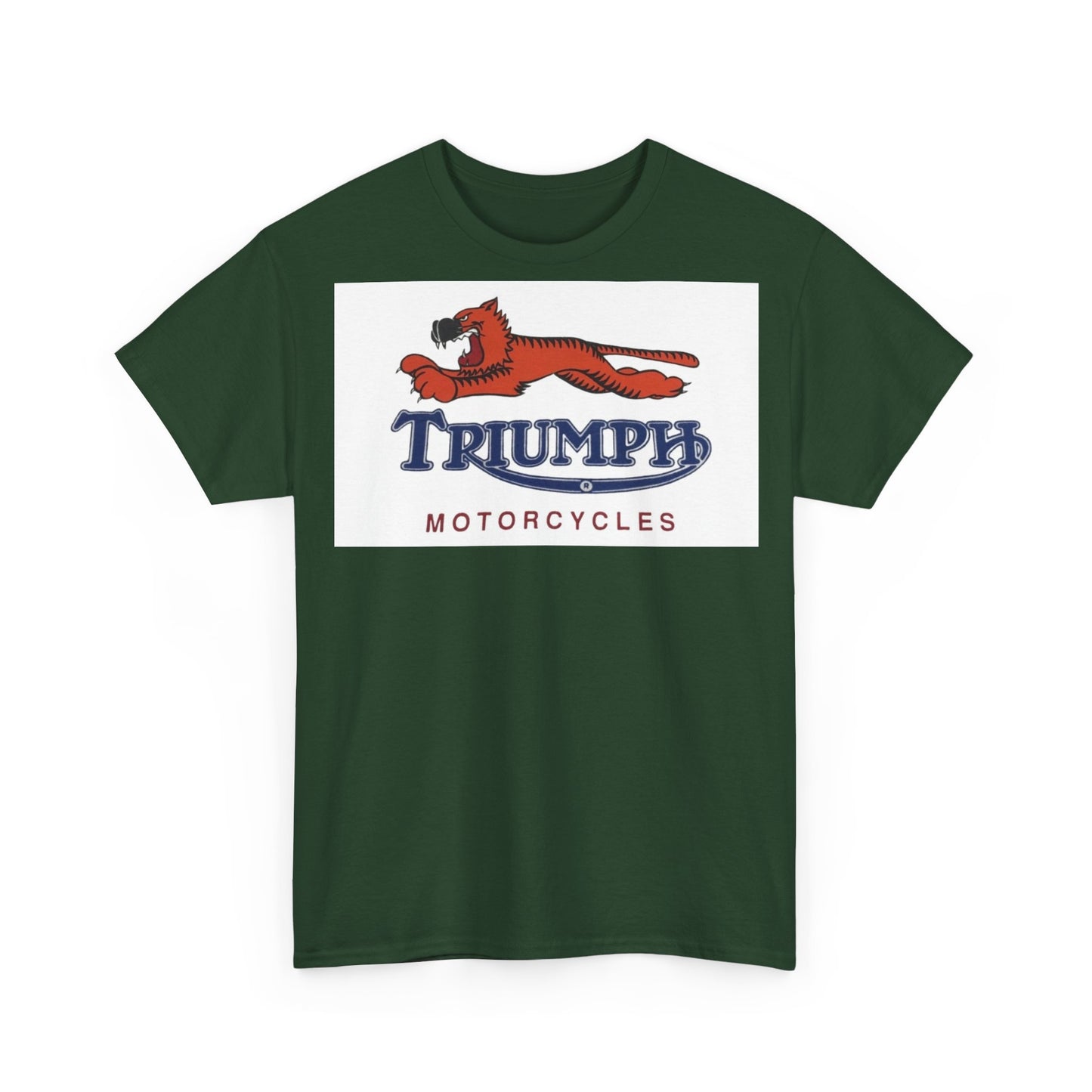 Triumph T-shirt vintage motorcycles nostalgia Tiger Unisex Heavy Cotton Tee