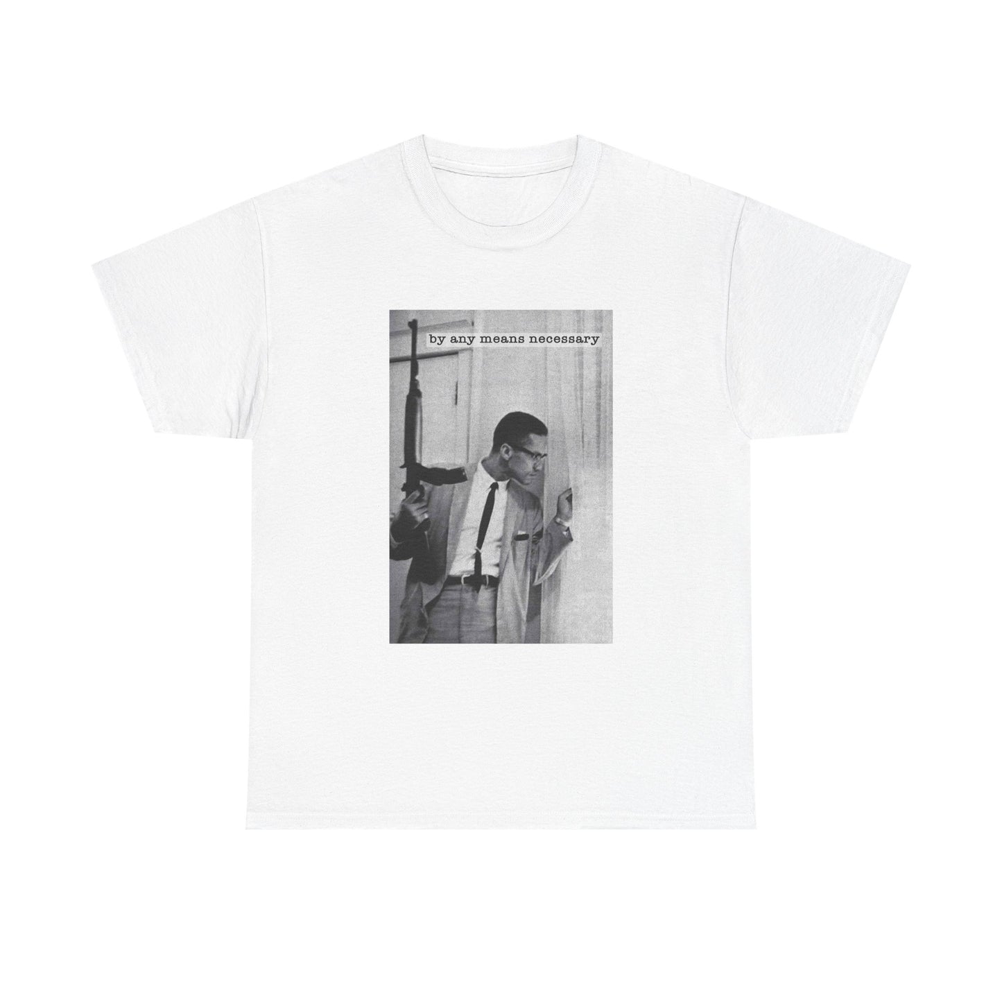 Malcom X Poster Shirt Vintage Graphic Unisex Heavy Cotton Tee