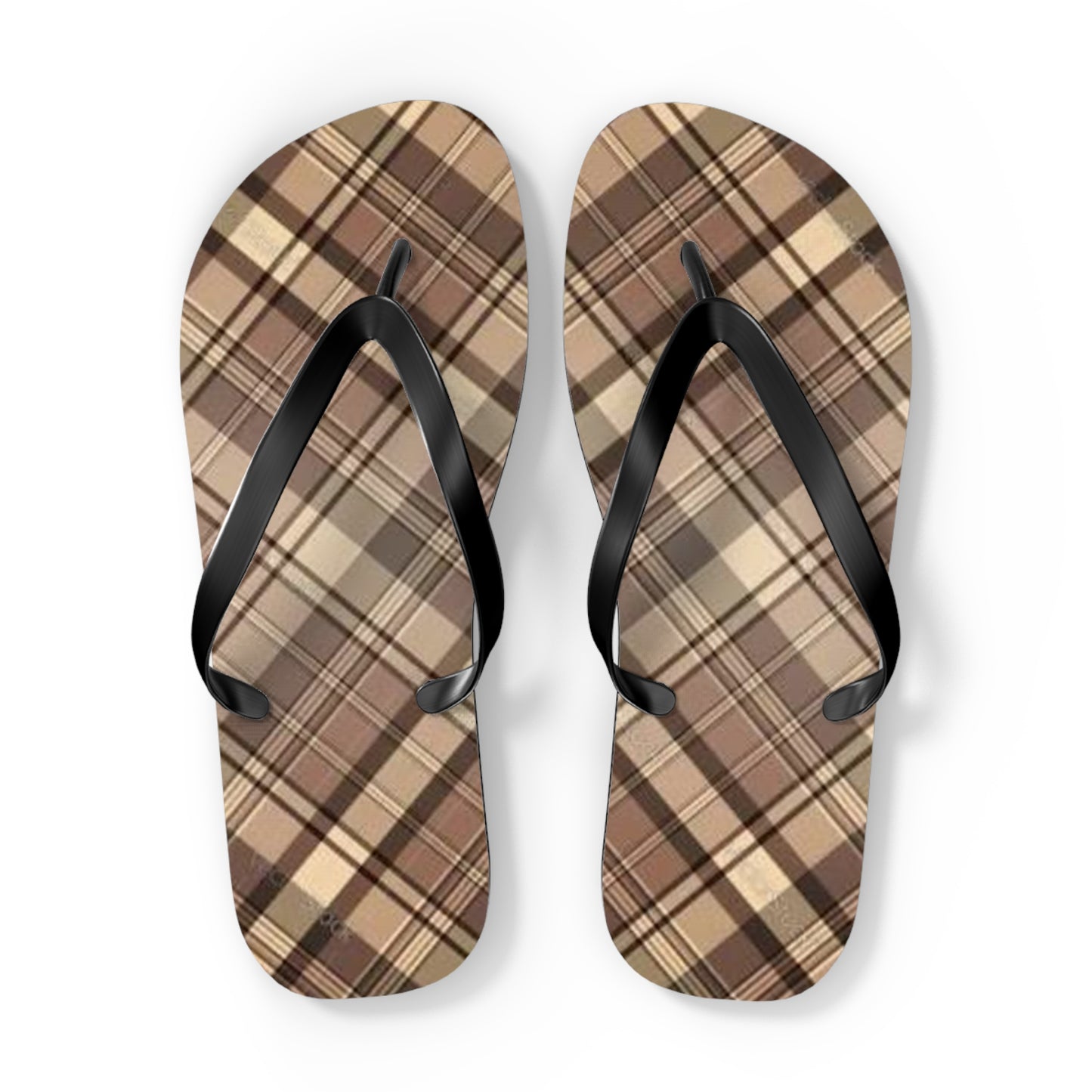 Brown Stripe Sandals, Beach Shoes, Vacation Flip Flops, Pool Slides