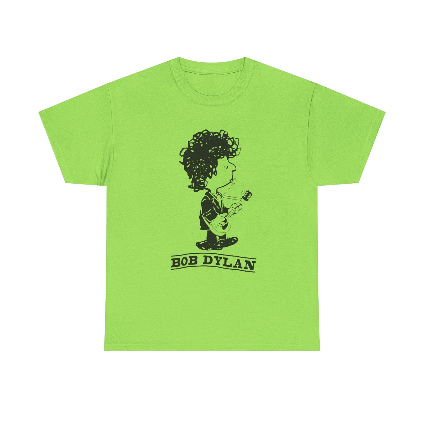 Bob Dylan Graphic T Shirt Vintage Rock Blue Grass Retro Unisex Heavy Cotton Tee