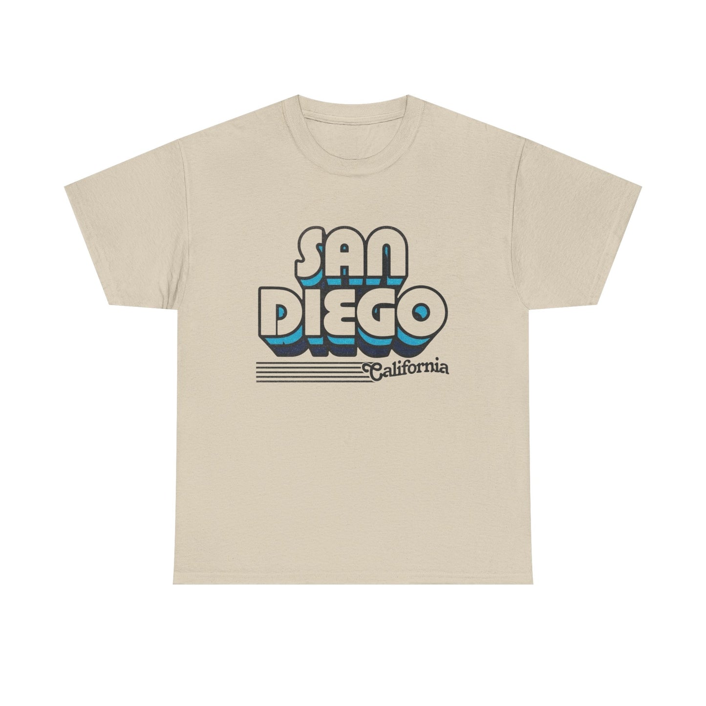 San Diego California Retro Graphic T Shirt NEW Unisex Heavy Cotton Tee