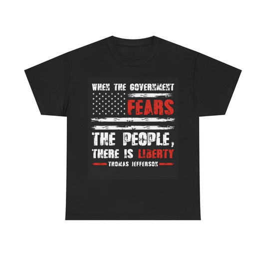 Thomas Jefferson Tshirt American Flag USA 1776 july 4th Unisex Heavy Cotton Tee