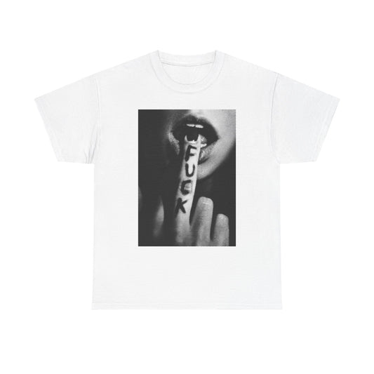 Sexy Middle Finger Graphic T Shirt Vintage Art Unisex Heavy Cotton Tee