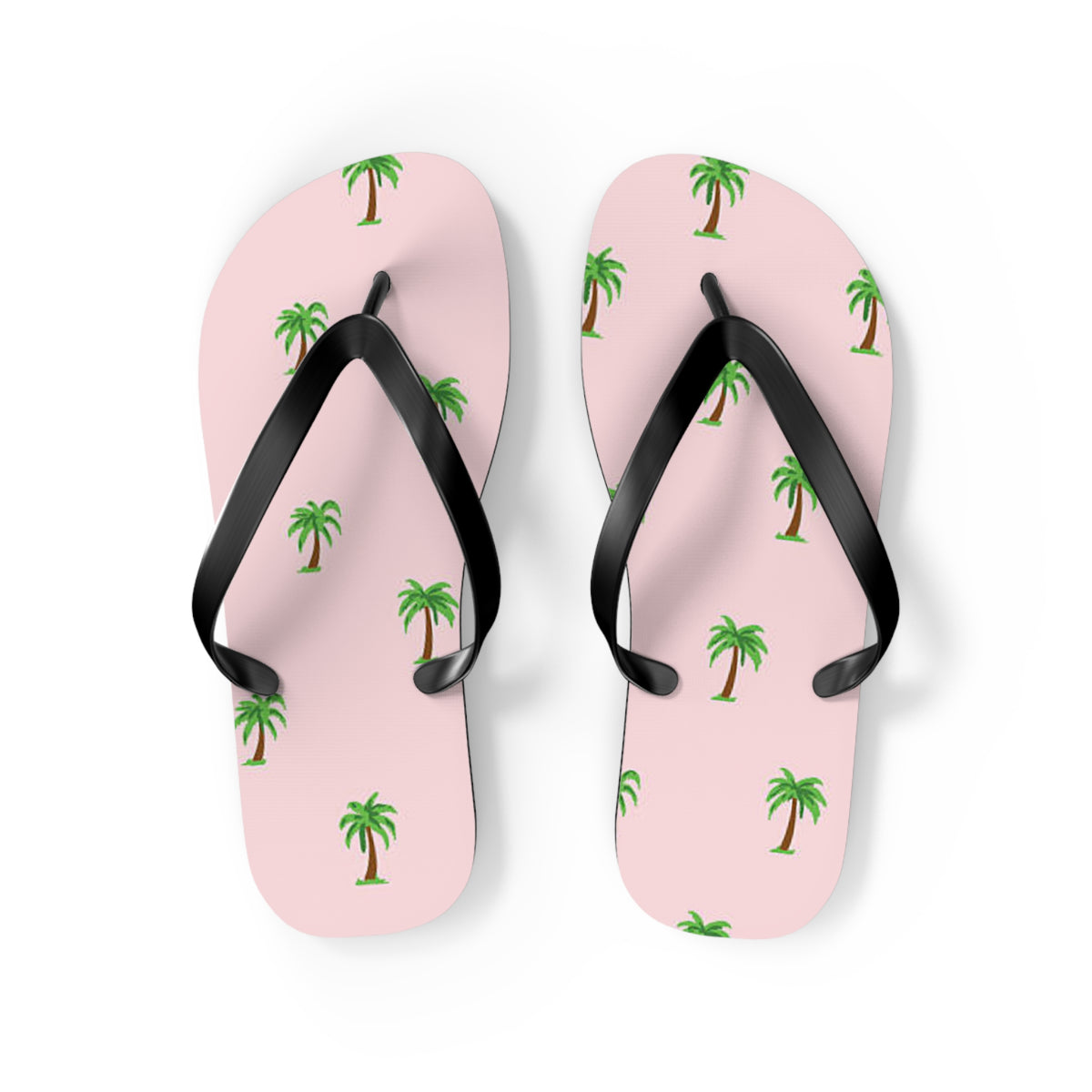 Palm Trees Pink Sandals Summer Flip Flops Slides BRAND NEW