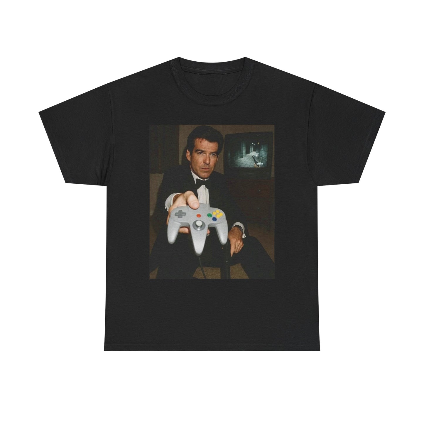 Goldeneye Graphic T Shirt Vintage Game Funny Bond Unisex Heavy Cotton Tee