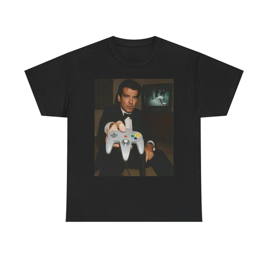 Goldeneye Graphic T Shirt Vintage Game Funny Bond Unisex Heavy Cotton Tee