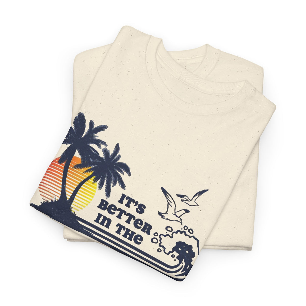 Bahamas Palm Tree Sunset Graphic T-Shirt Men's Graphic Tee