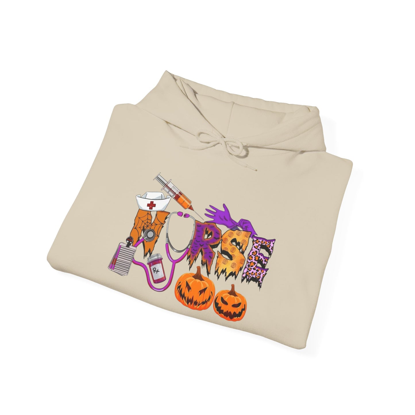 Nurse Halloween Graphic Hoodie Unisex Heavy Blend™ Hooded Sweatshirt