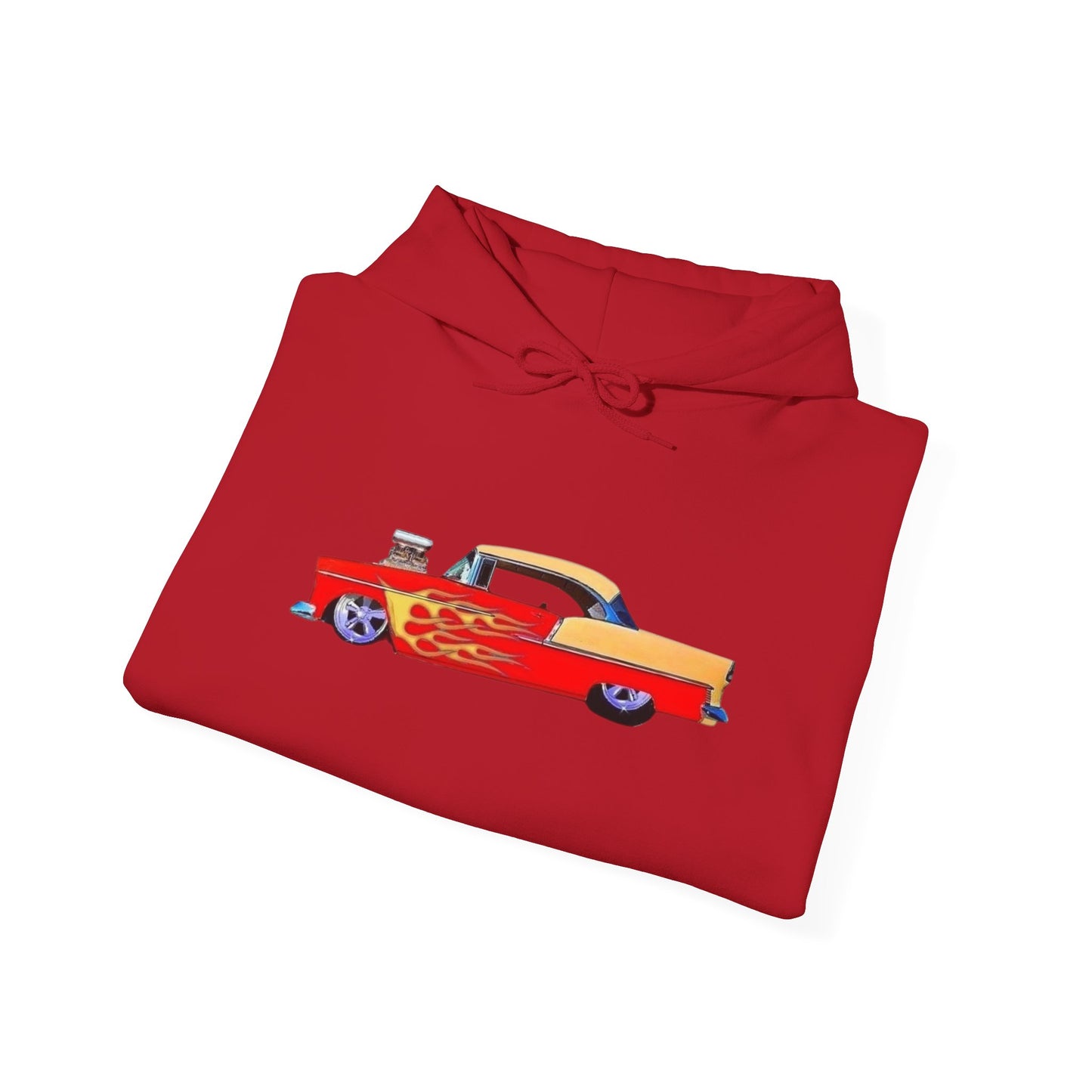 57 Chevy Hotrod Vintage Graphic Hoodie NEW Unisex Heavy Hooded Sweatshirt