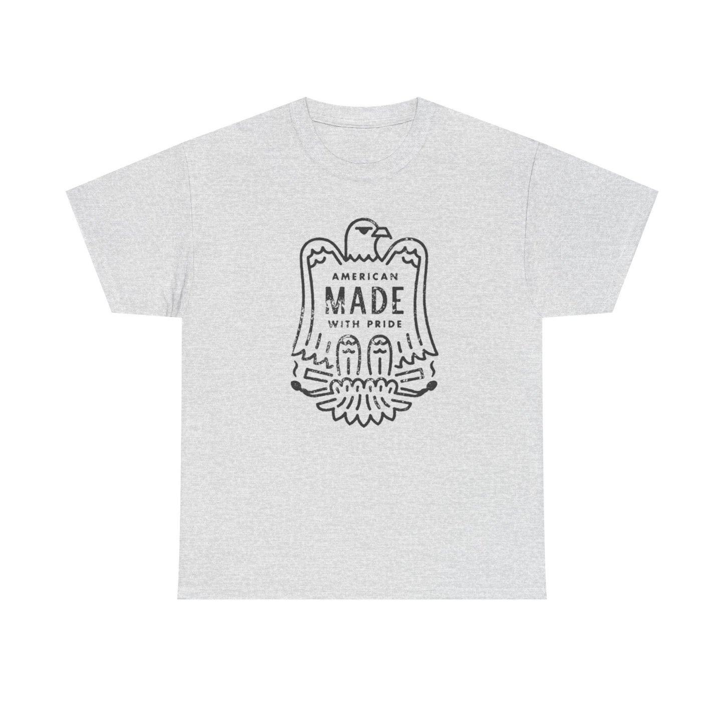 American Made With Pride Graphic T Shirt Unisex Heavy Cotton Tee Gift