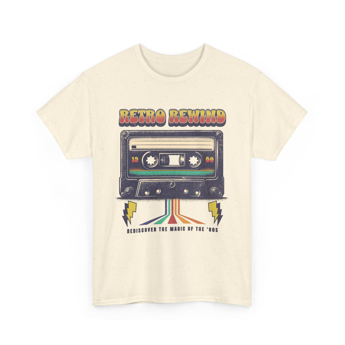 Retro Rewind Graphic T Shirt Men's  Heavy Cotton Tee