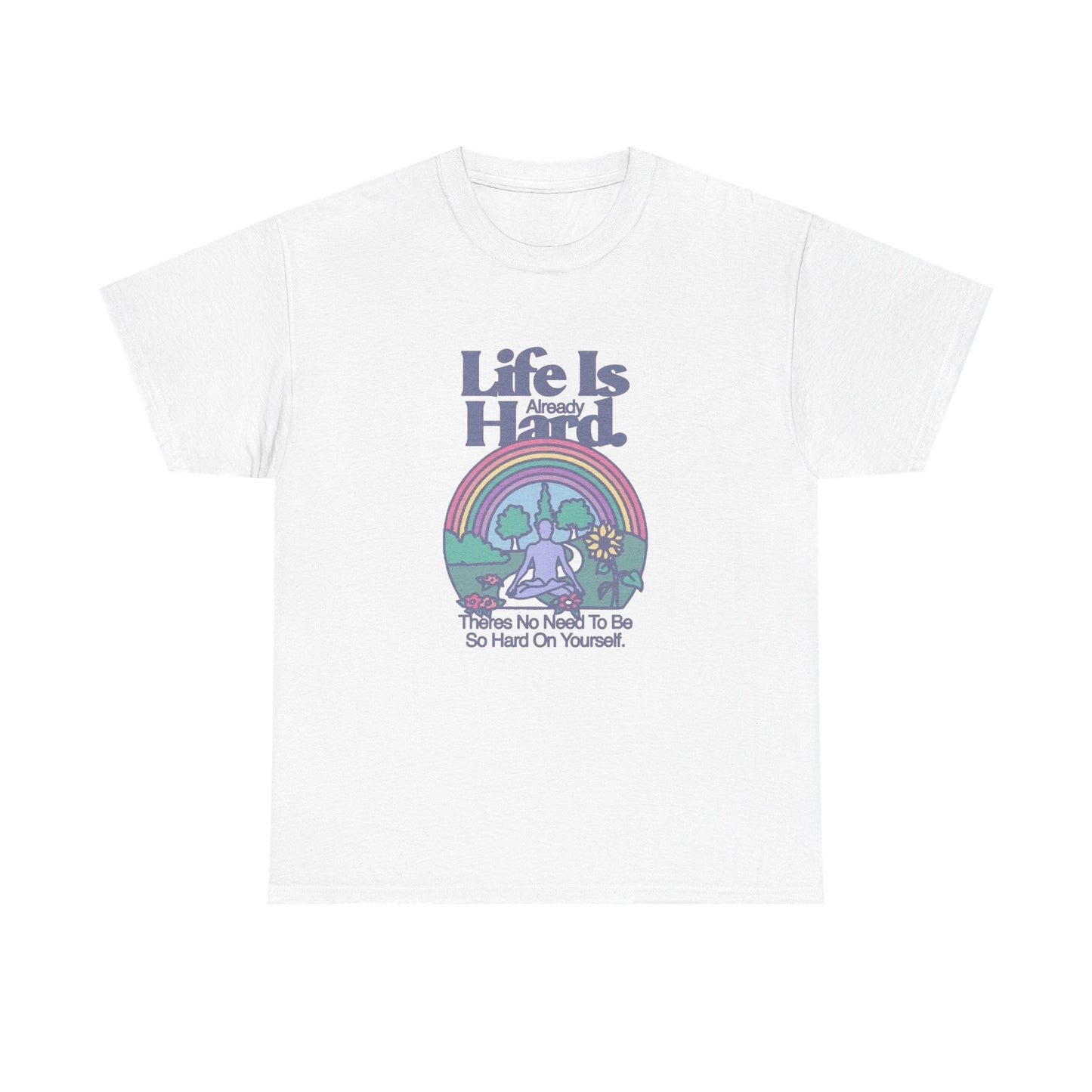 Life Is Hard Graphic T Shirt Unisex Heavy Cotton Tee Gift Vintage