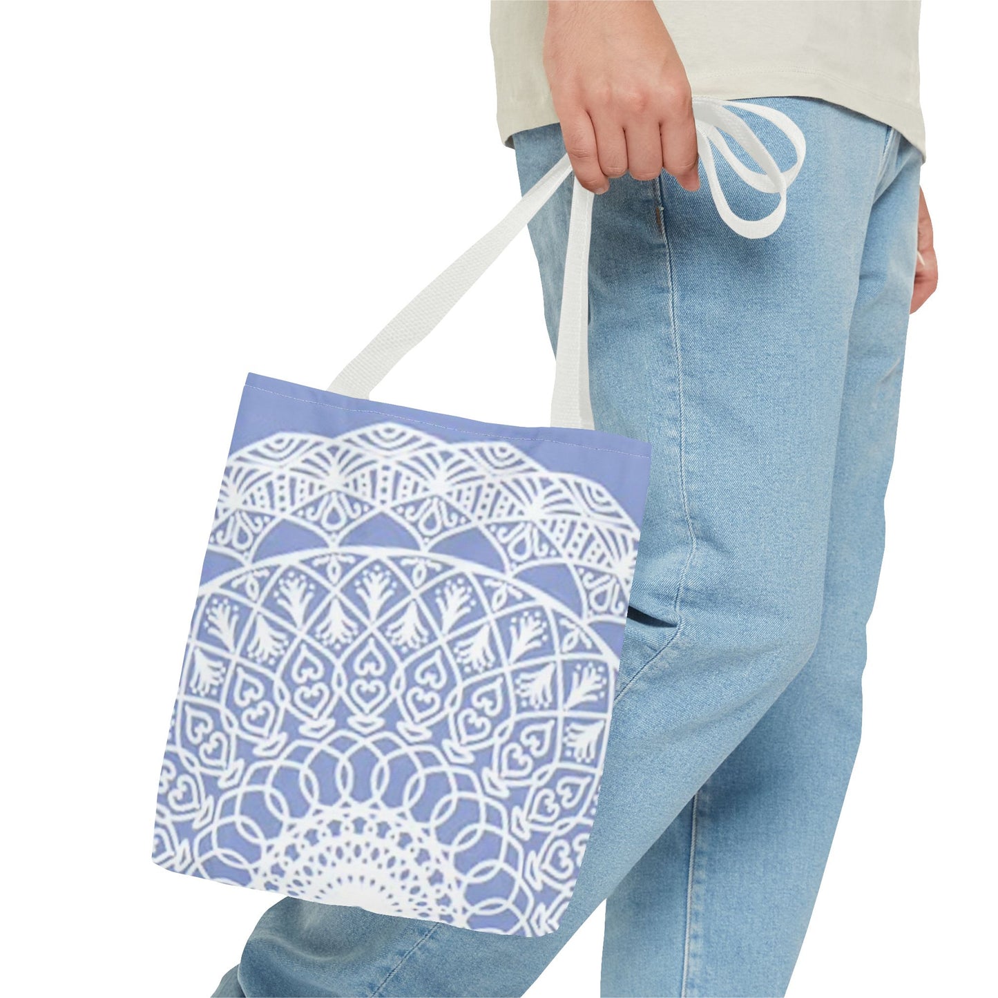 Light Blue And White Multi Color BRAND NEW MODERN Tote Bag (AOP)