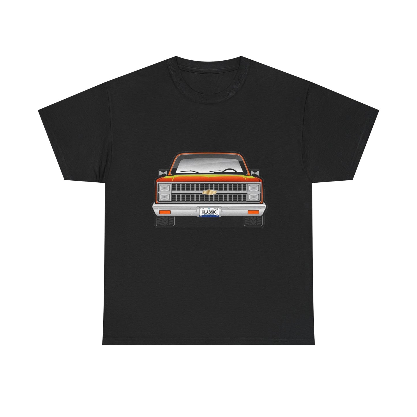 Classic Retro Pickup Truck Graphic T Shirt Unisex Heavy Cotton Tee NEW