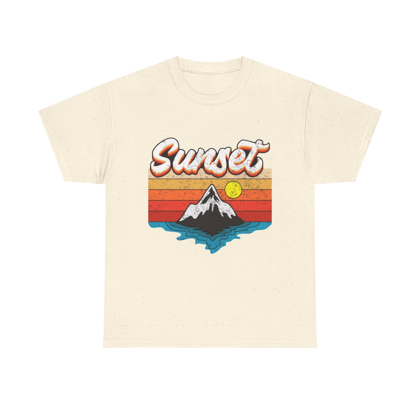 Beautiful Sunset Graphic T Shirt NEW Adult Unisex Heavy Cotton Tee