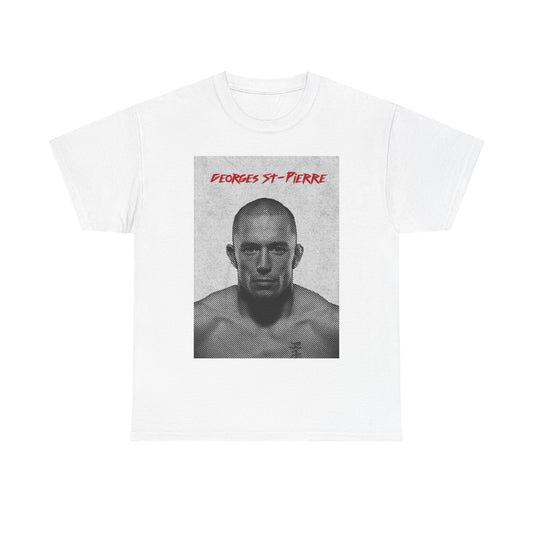 George st Pierre Tshirt GSP UFC MMA Graphic champ Unisex Heavy Cotton Tee