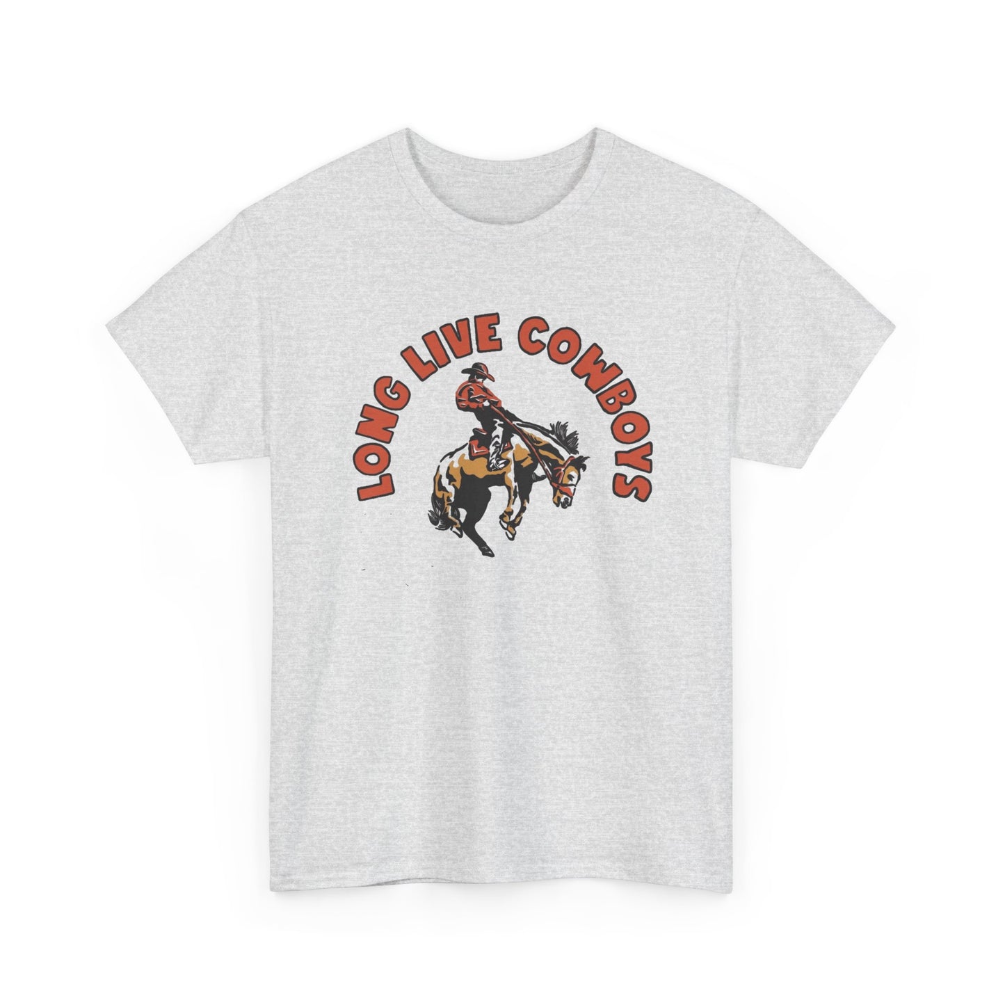 Long Live Cowboys Graphic T Shirt Men's Heavy Cotton Tee