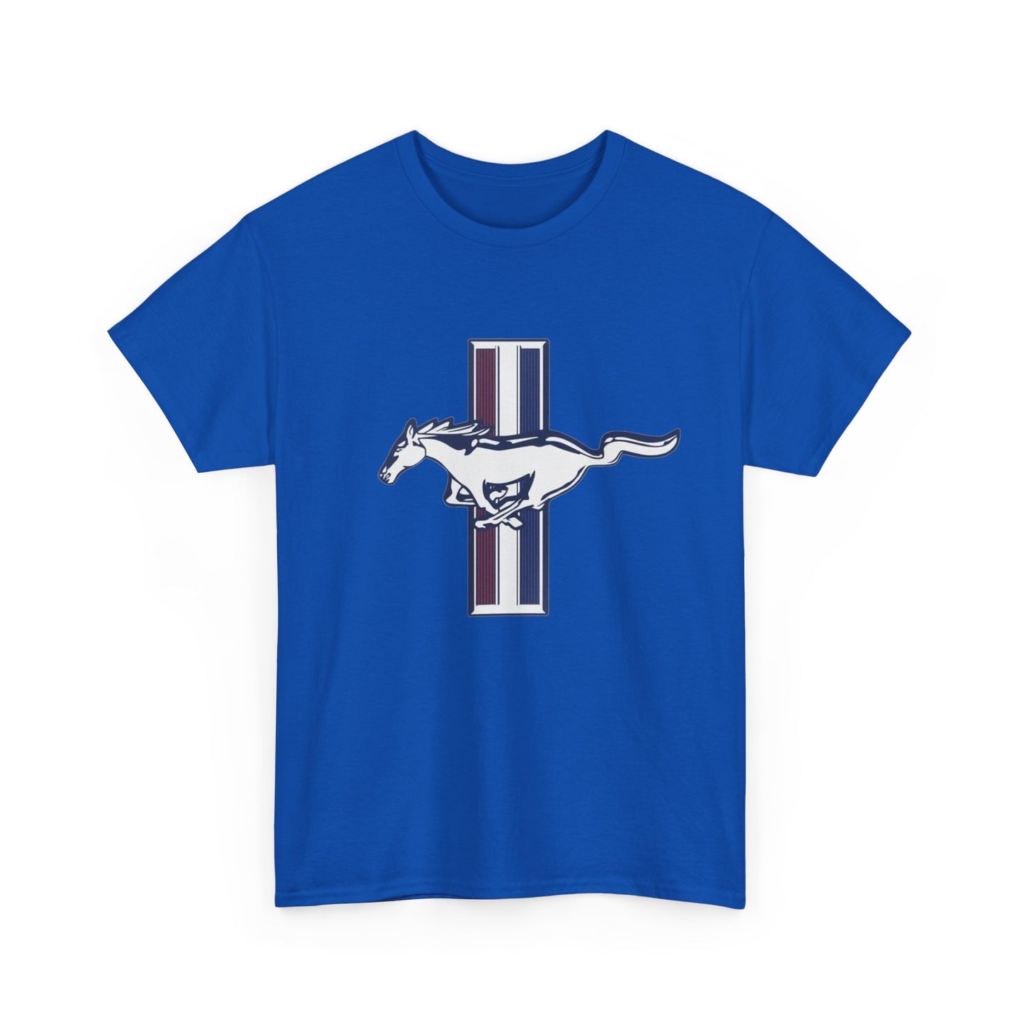 Mustang Muscle Car Graphic T Shirt Vintage Ford Unisex Heavy Cotton Tee