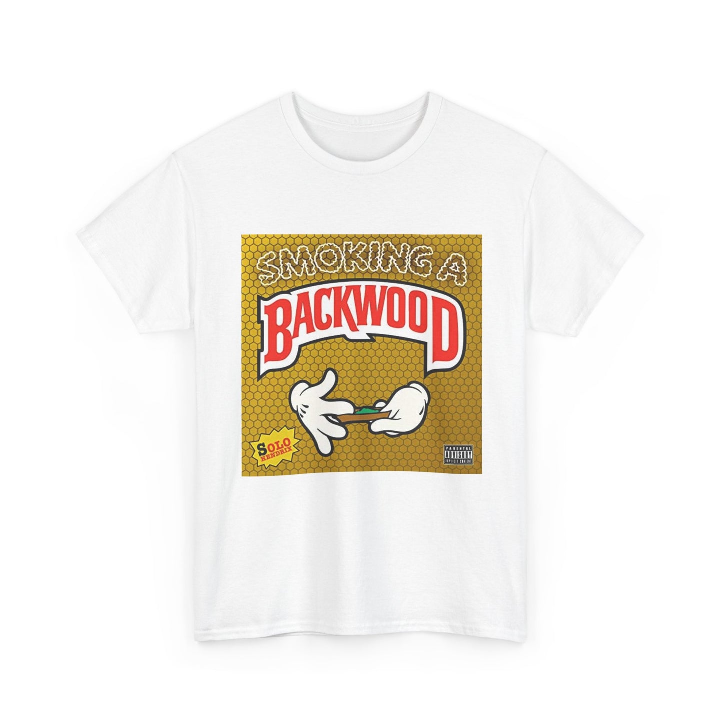 Backwoods Blunt Tshirt Rolling Up 420 Funny Graphic Unisex Heavy Cotton Tee