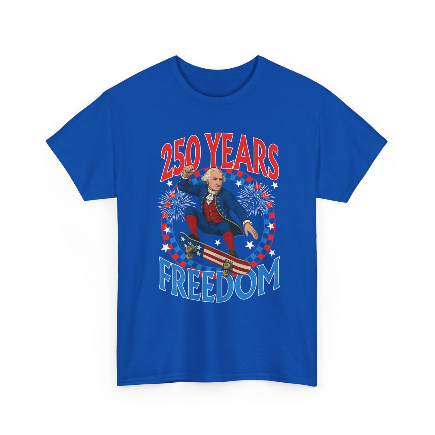 July 4th American Flag 250 Years Graphic T Shirt Unisex Cotton Tee NEW