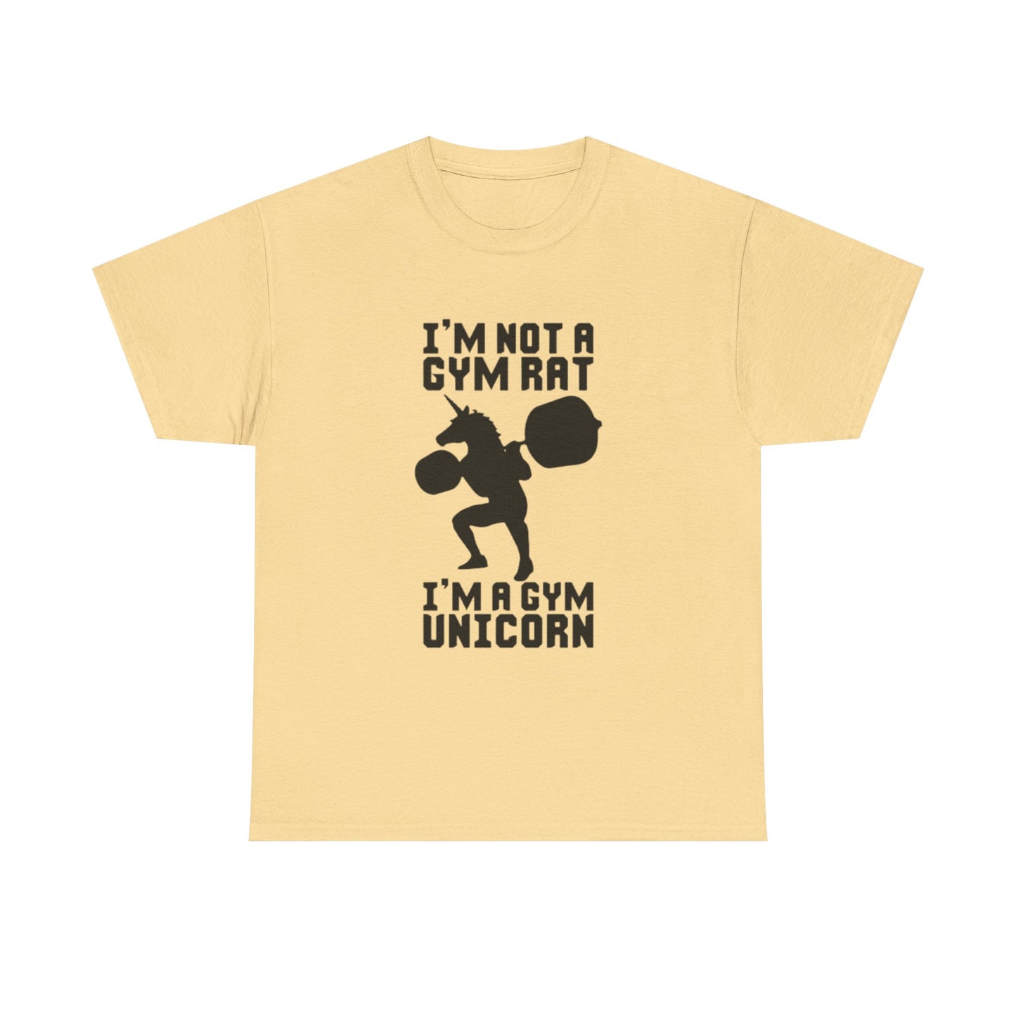 Gym Rat Shirt Funny Lifting Gear Workout Training Comedy Unisex Heavy Cotton Tee