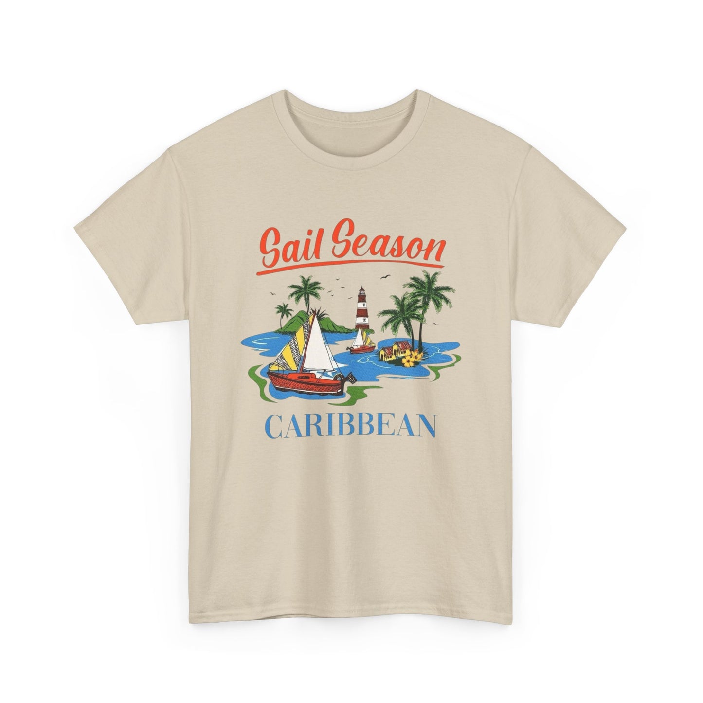 Sail Season Caribbean Graphic T Shirt NEW ADULT