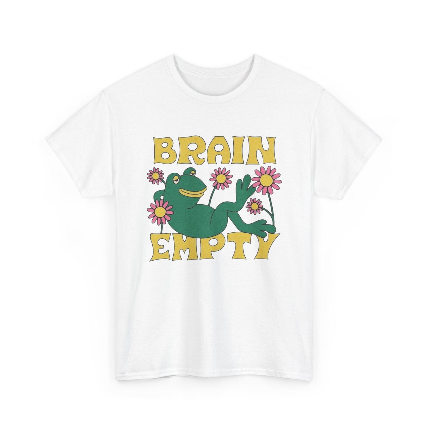 Brain Empty Frog Graphic T Shirt NEW Adult Cotton